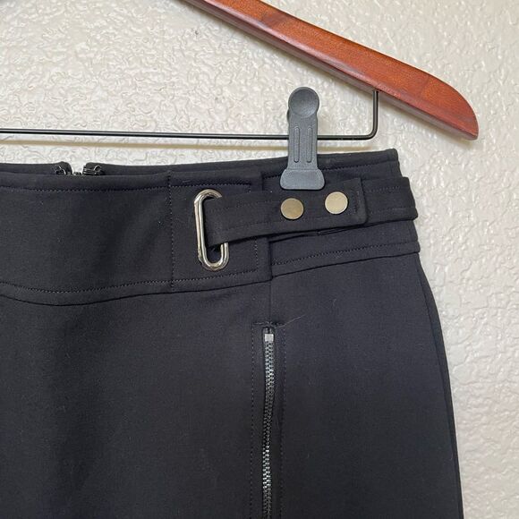 ETC Black Zipper Front Pencil Skirt 0 - Picture 2 of 4